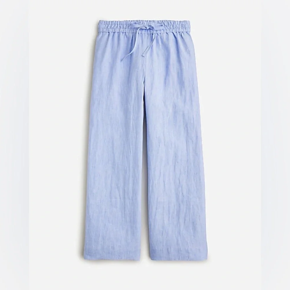 J.Crew Linen wide-leg seaside pant in linen BO810